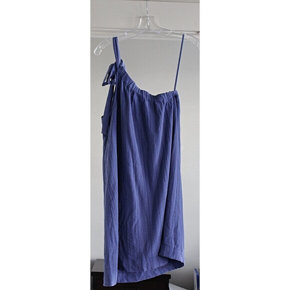 New w/Tags- Marine Layer Cassia One Shoulder Grecian Style Dress, Marlin Blue, S - Picture 11 of 11